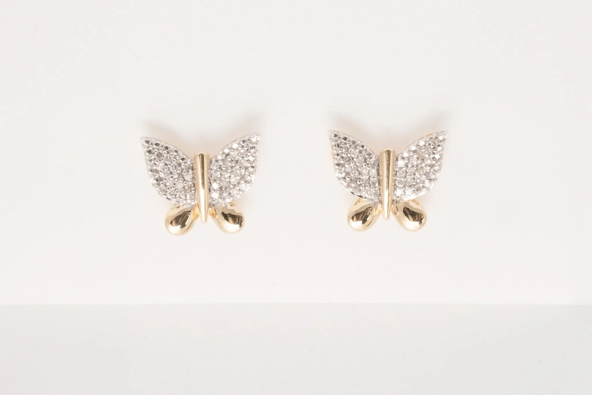 Diamond Butterfly Earrings