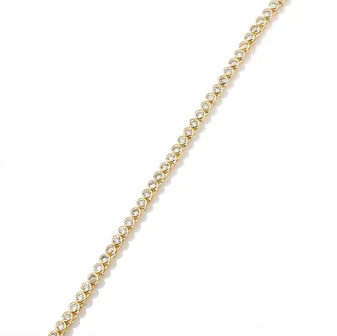 Diamond Tennis Necklace in Gold - PREORDER