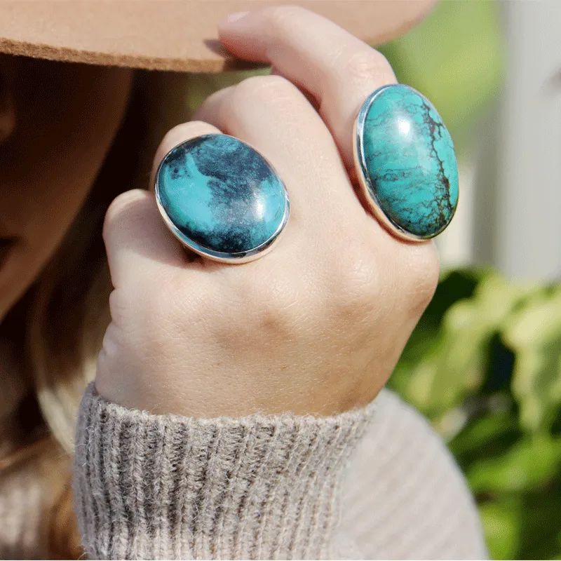 Dixie Turquoise Bohemian Ring (F)