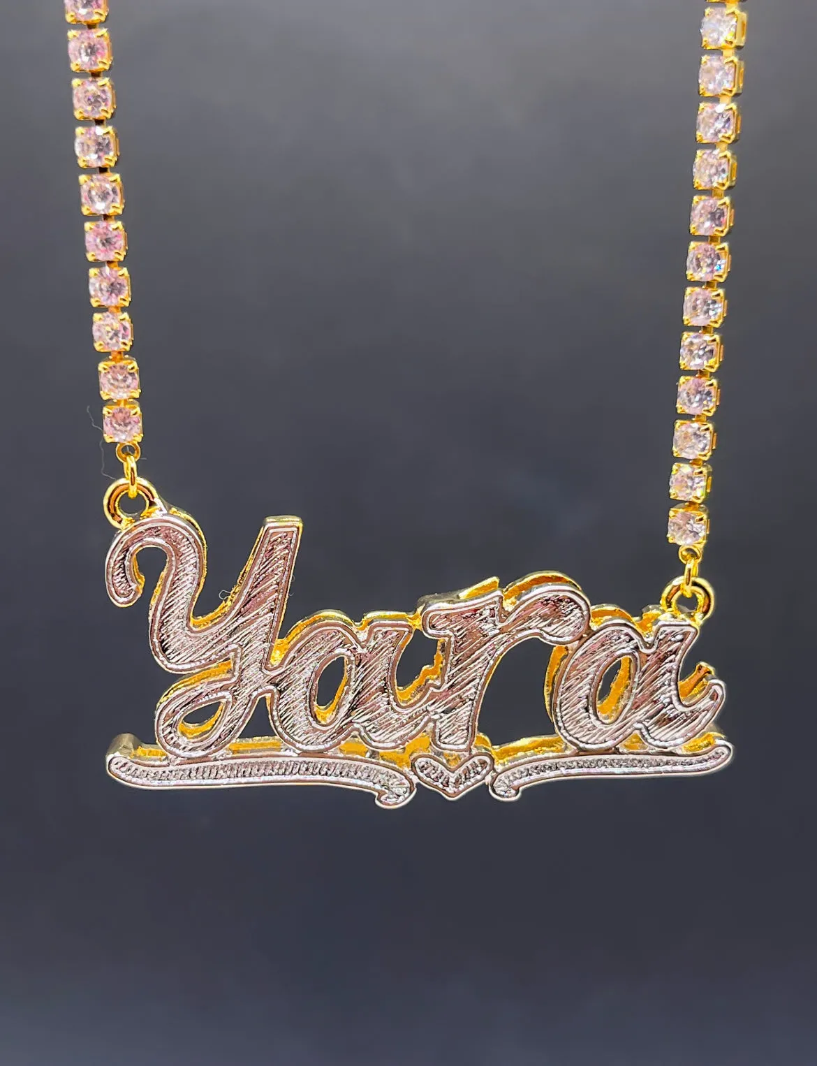 Double Plated Name Necklace