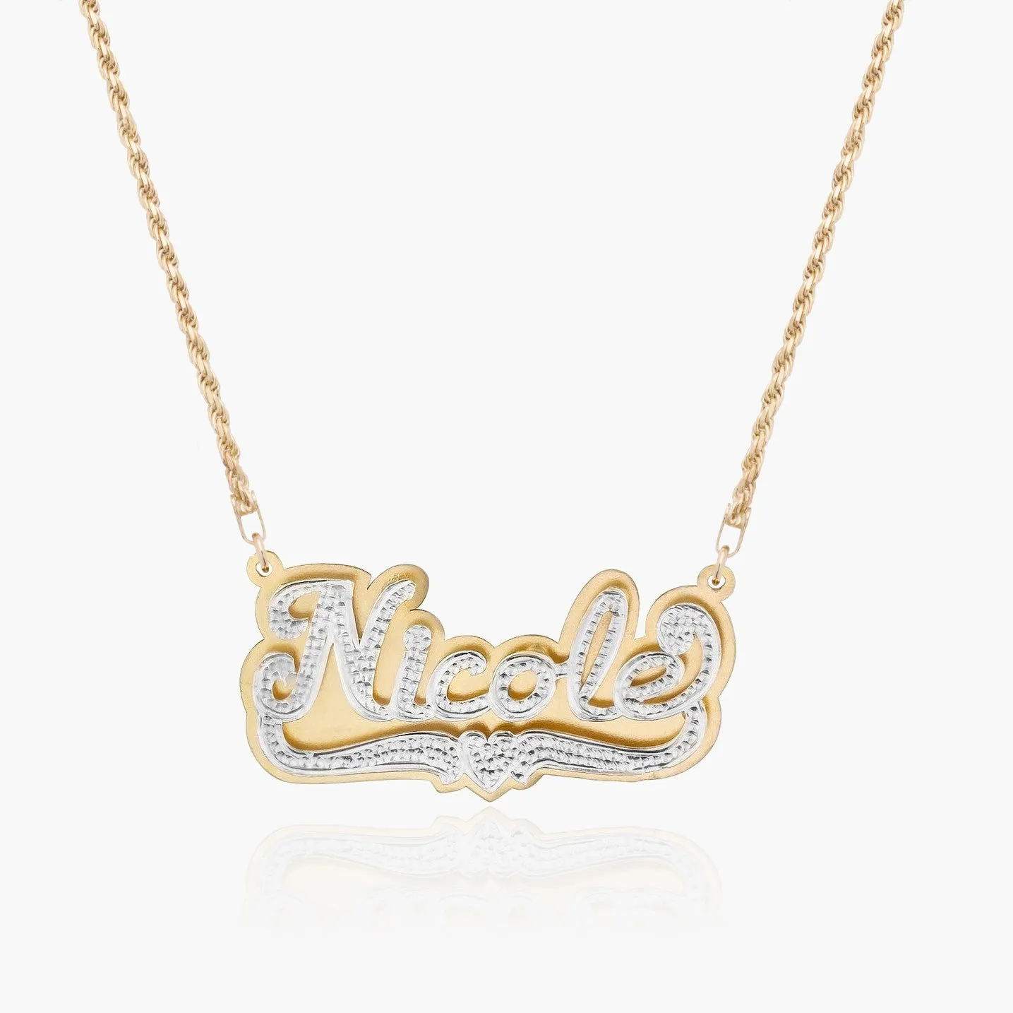 Double Plated POP-UP Name Necklace