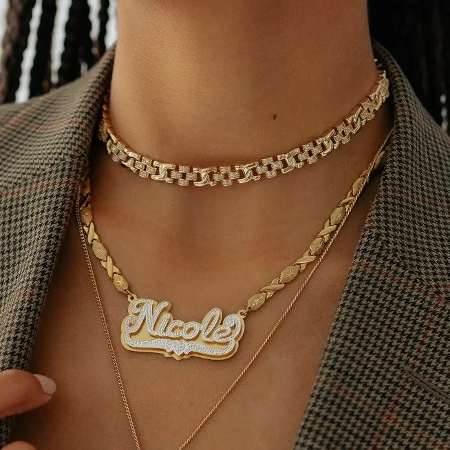 Double Plated POP-UP Name Necklace