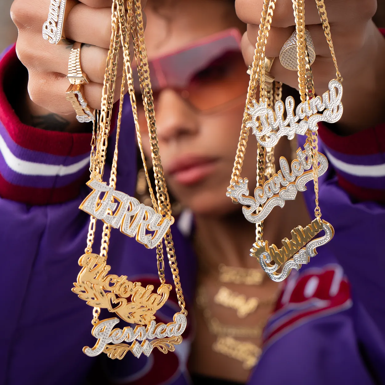 Double Plated "Take-out" Name Necklace