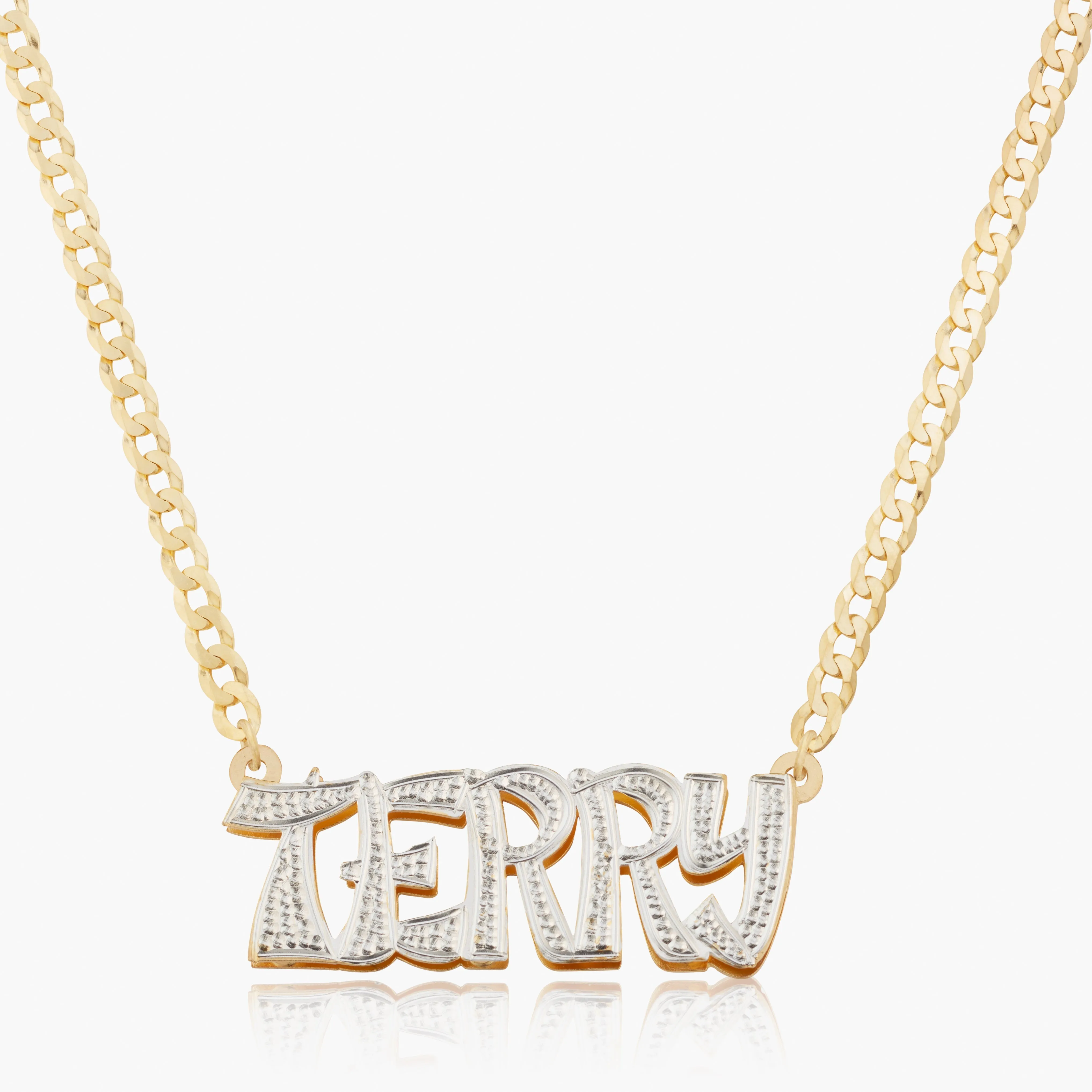 Double Plated "Take-out" Name Necklace