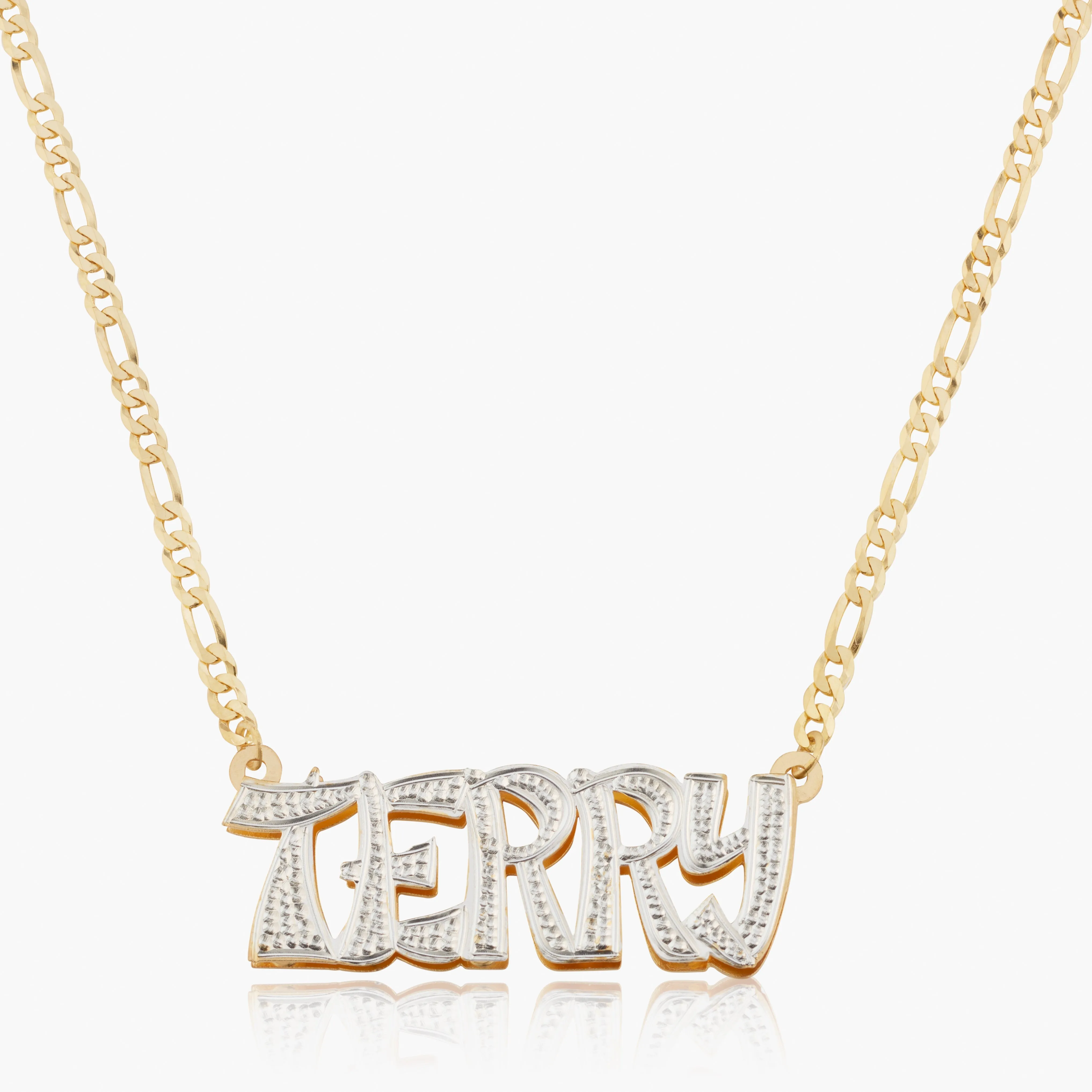 Double Plated "Take-out" Name Necklace