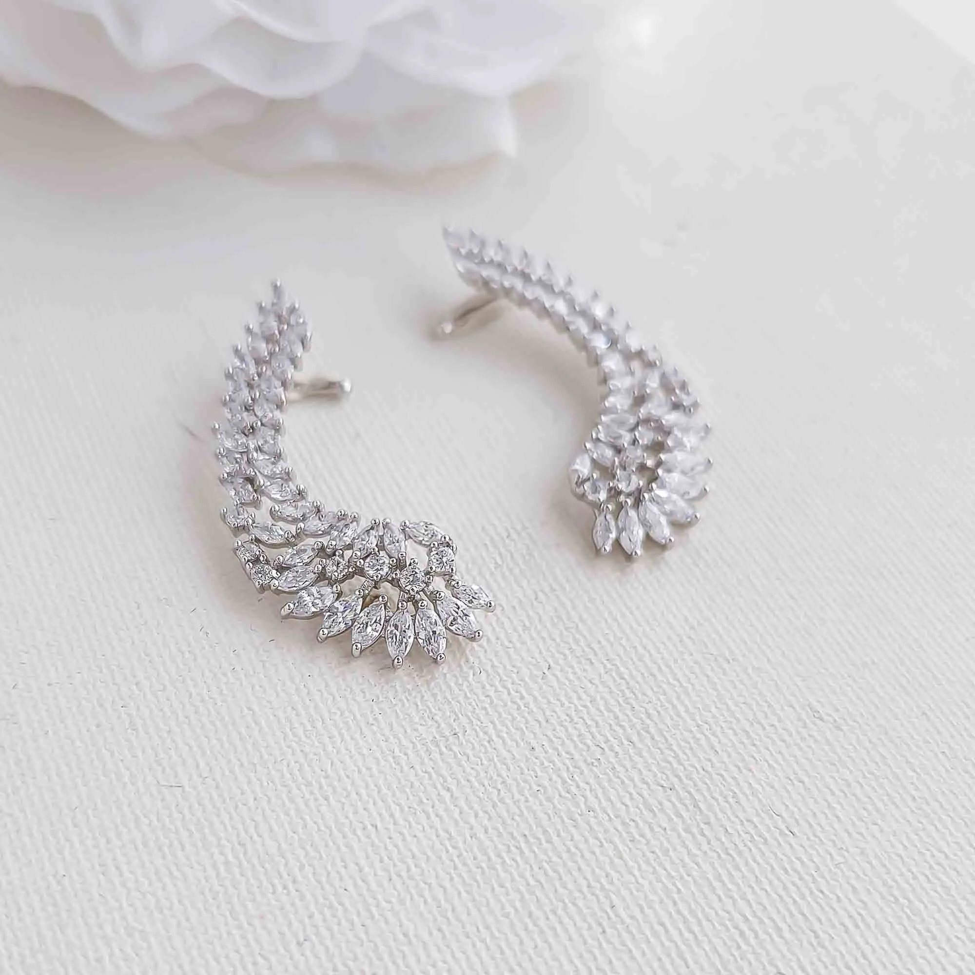 Ear Cuffs With or Without Pearl Drop-Adena