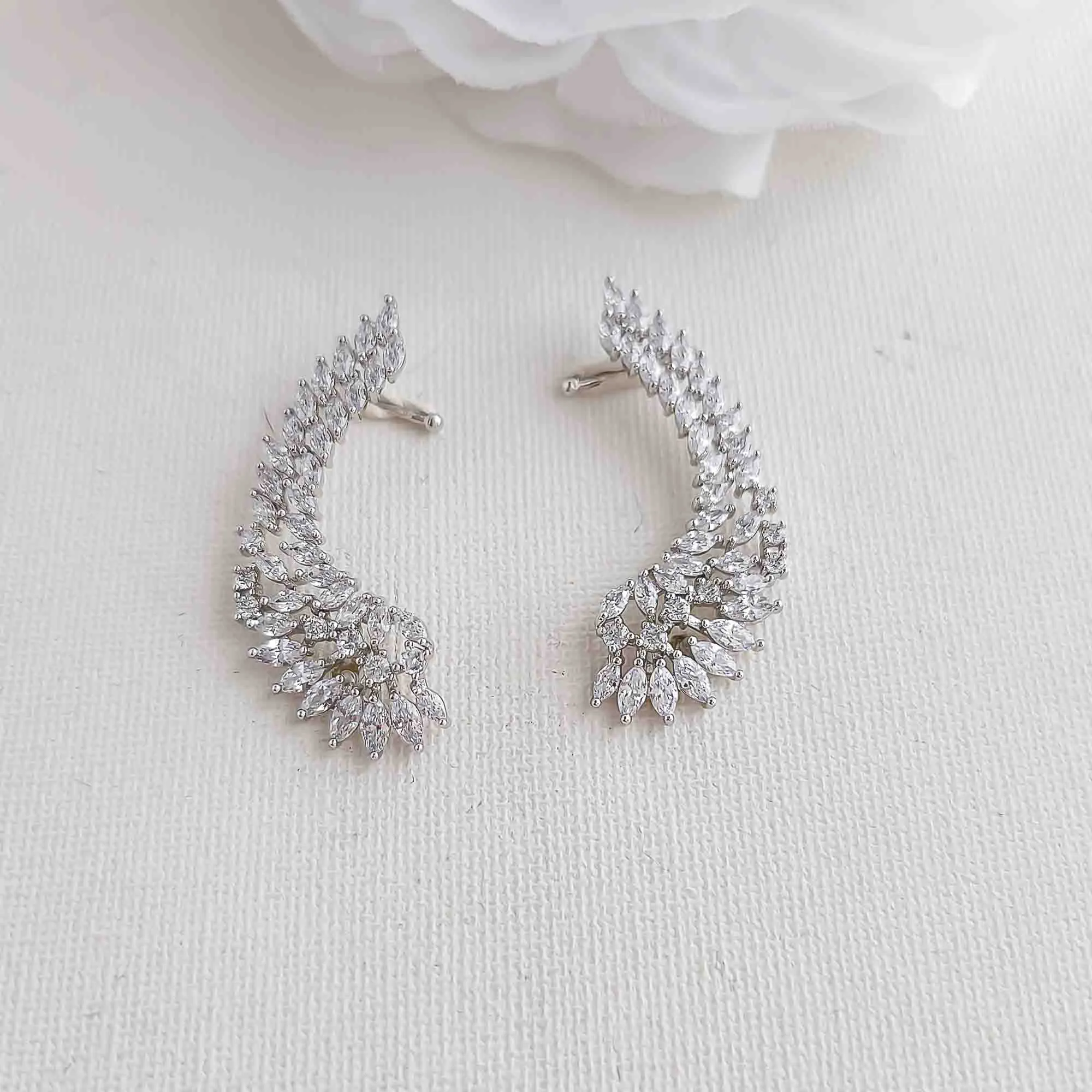 Ear Cuffs With or Without Pearl Drop-Adena