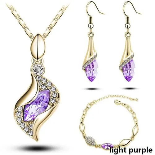 Elegant Party Crystals Jewelry Set