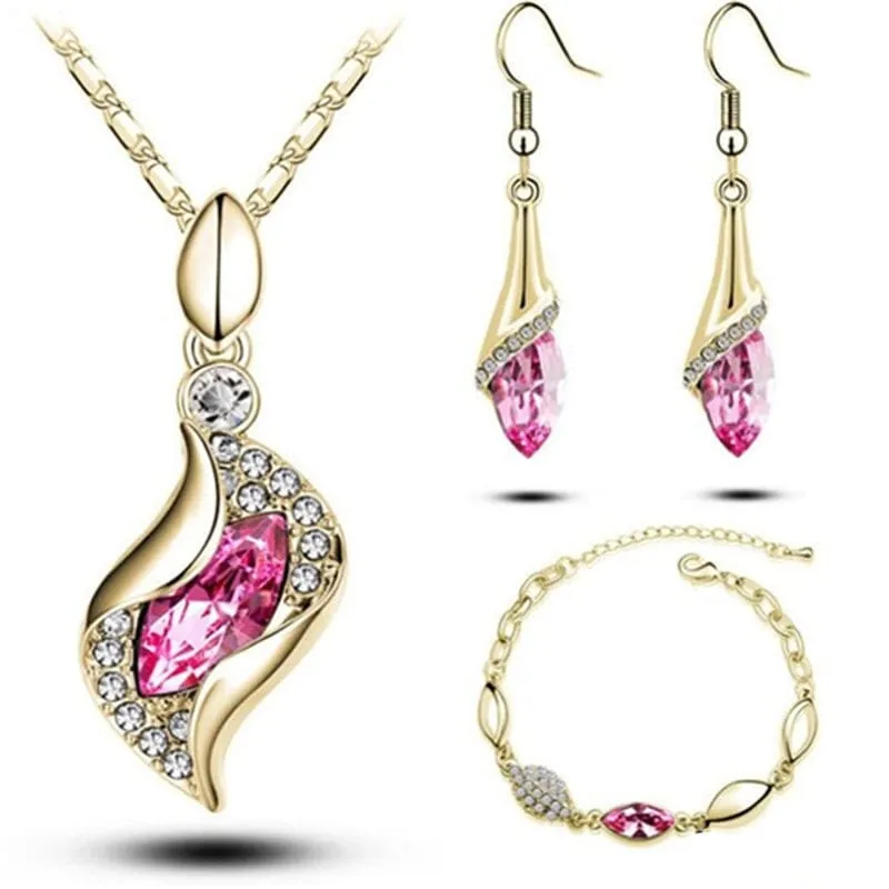 Elegant Party Crystals Jewelry Set