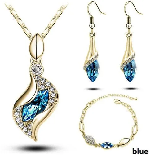 Elegant Party Crystals Jewelry Set