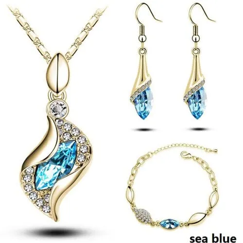 Elegant Party Crystals Jewelry Set