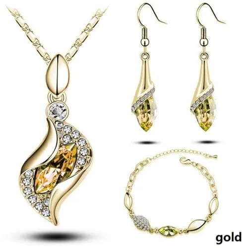 Elegant Party Crystals Jewelry Set