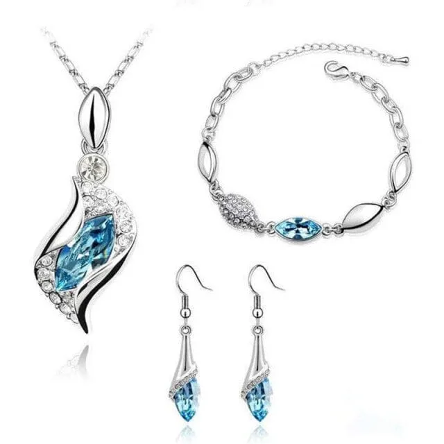 Elegant Party Crystals Jewelry Set