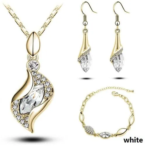 Elegant Party Crystals Jewelry Set