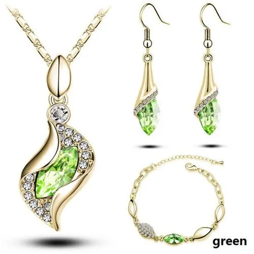 Elegant Party Crystals Jewelry Set