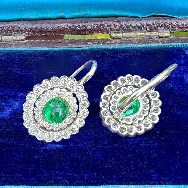 Emerald & Diamond Earrings