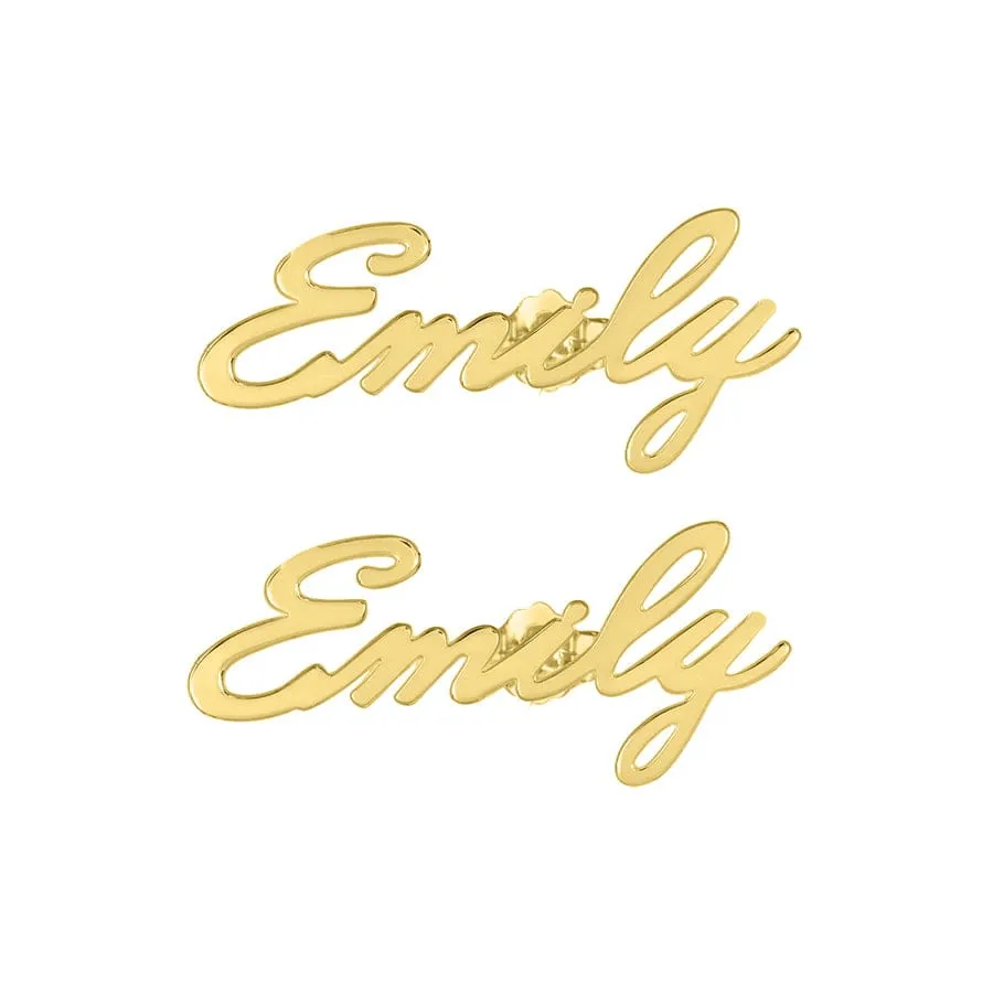 Emily Stud Name Earrings