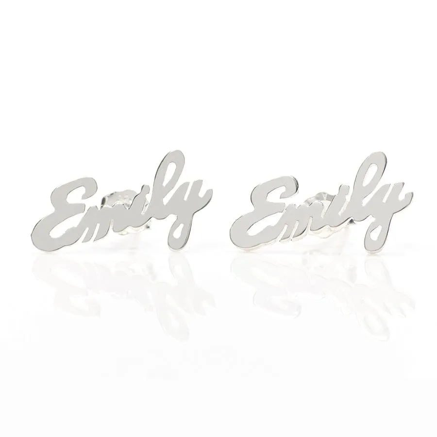 Emily Stud Name Earrings