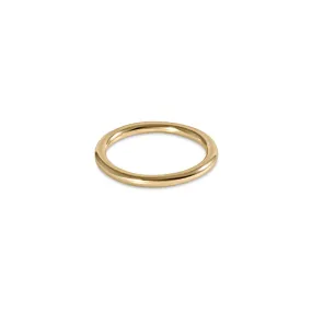 ENewton Ring Sz 8 Classic Gold Band