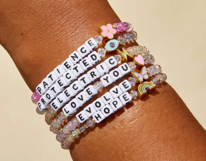 Feelin' Lucky - Protected with an All-Seeing Eye Little Words Project Friendship Beaded Bracelet