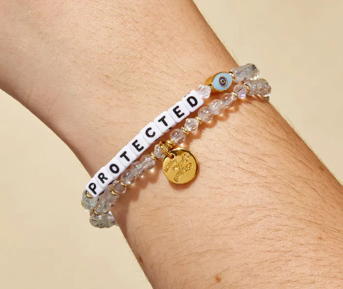 Feelin' Lucky - Protected with an All-Seeing Eye Little Words Project Friendship Beaded Bracelet