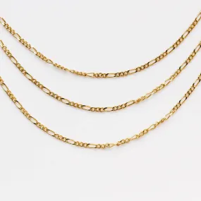 Figaro Chain in Gold