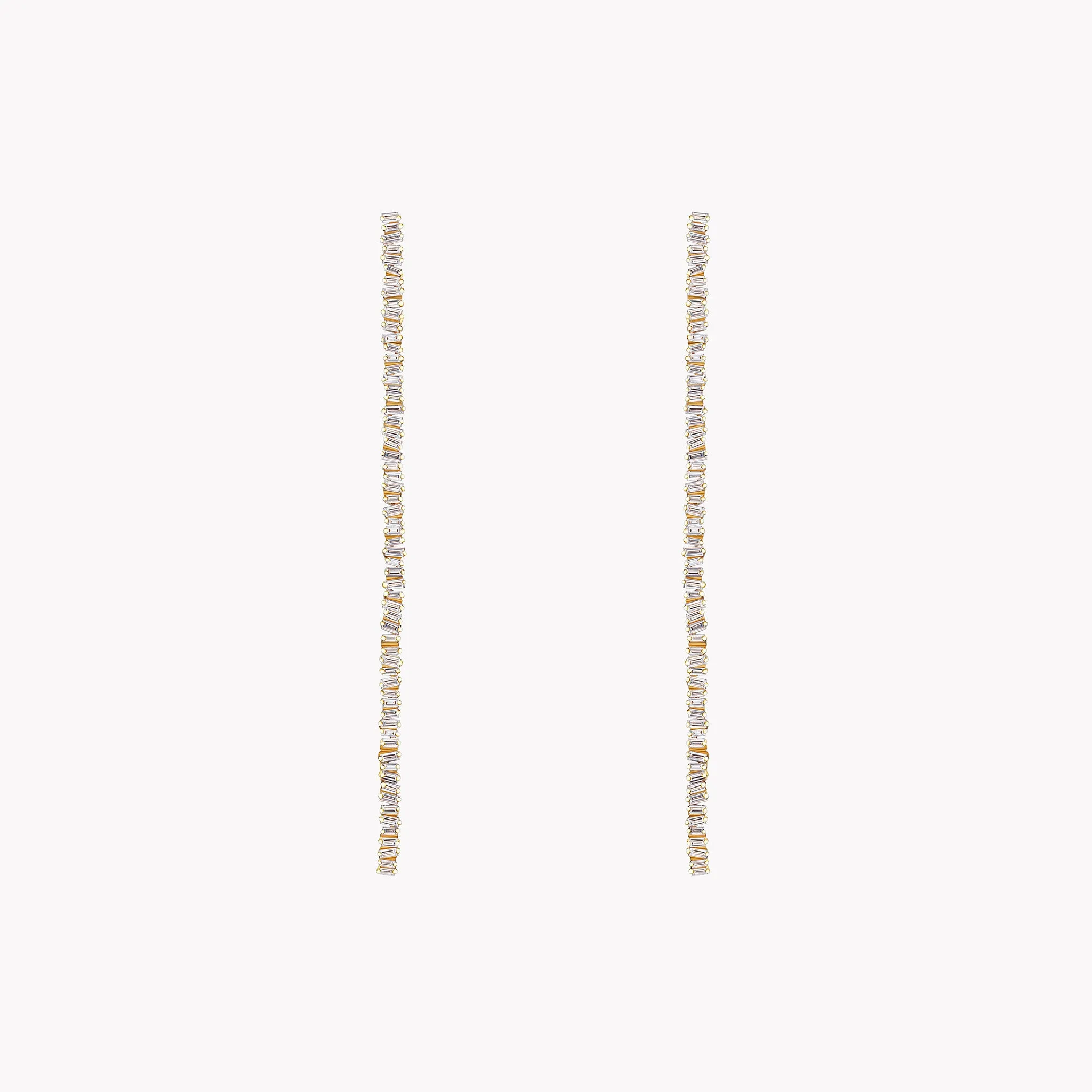 Fireworks Diamond Tennis Drop Earrings