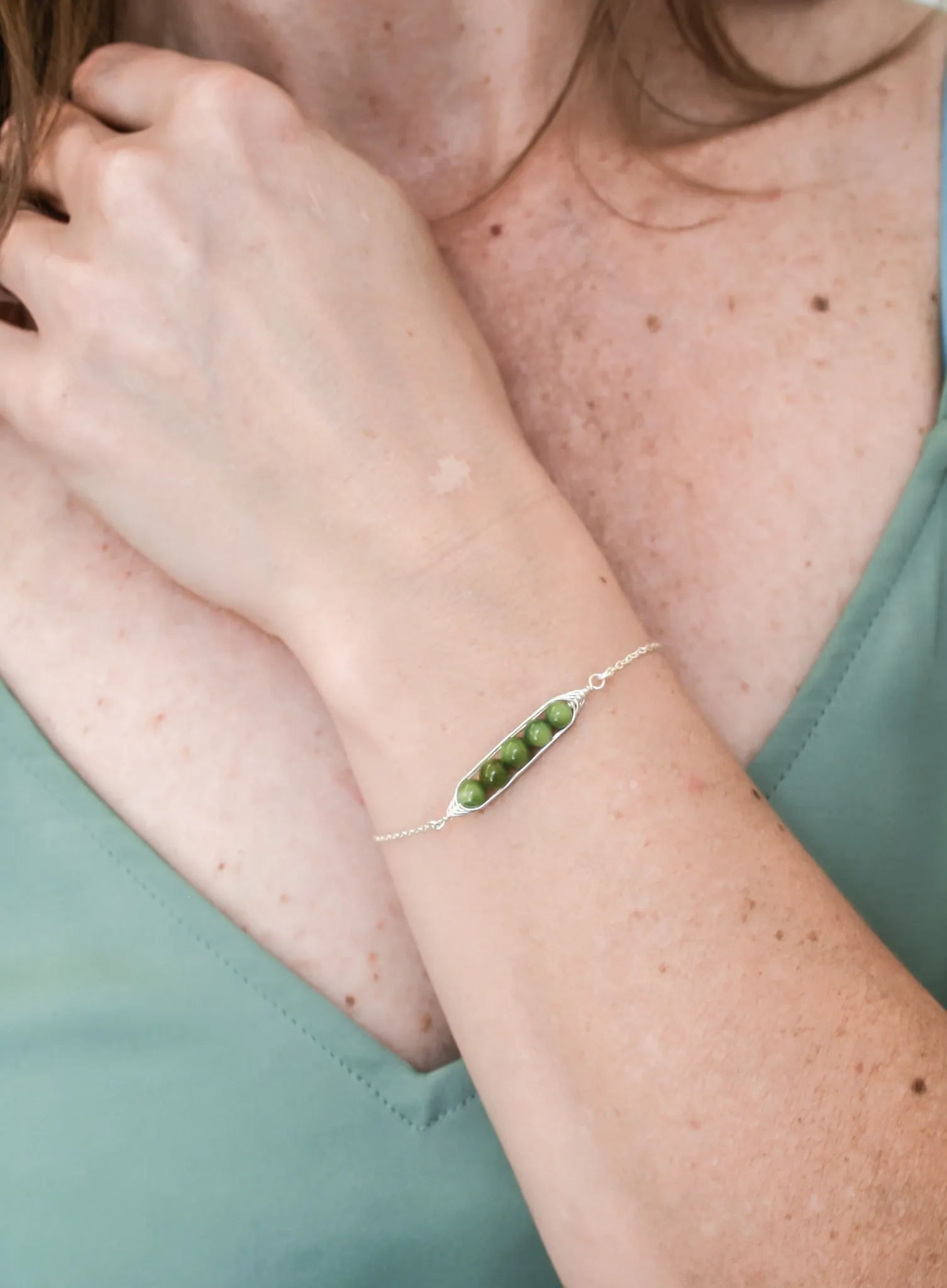 Five peas in a pod bracelet [made to order]