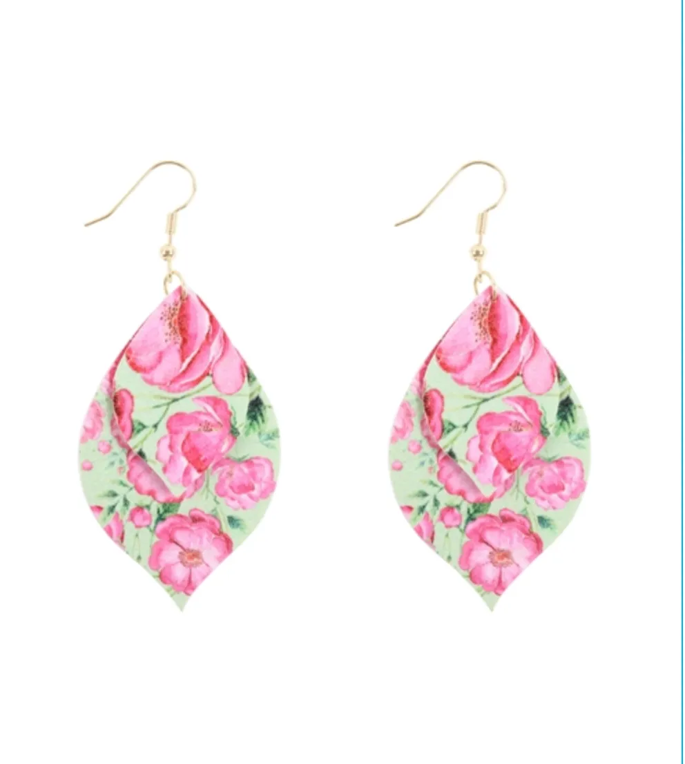 Floral Drop Earring