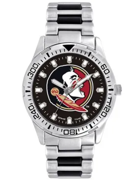 Florida State University Logo Mens Heavy Hitter Watch - Color Logo - Bracelet