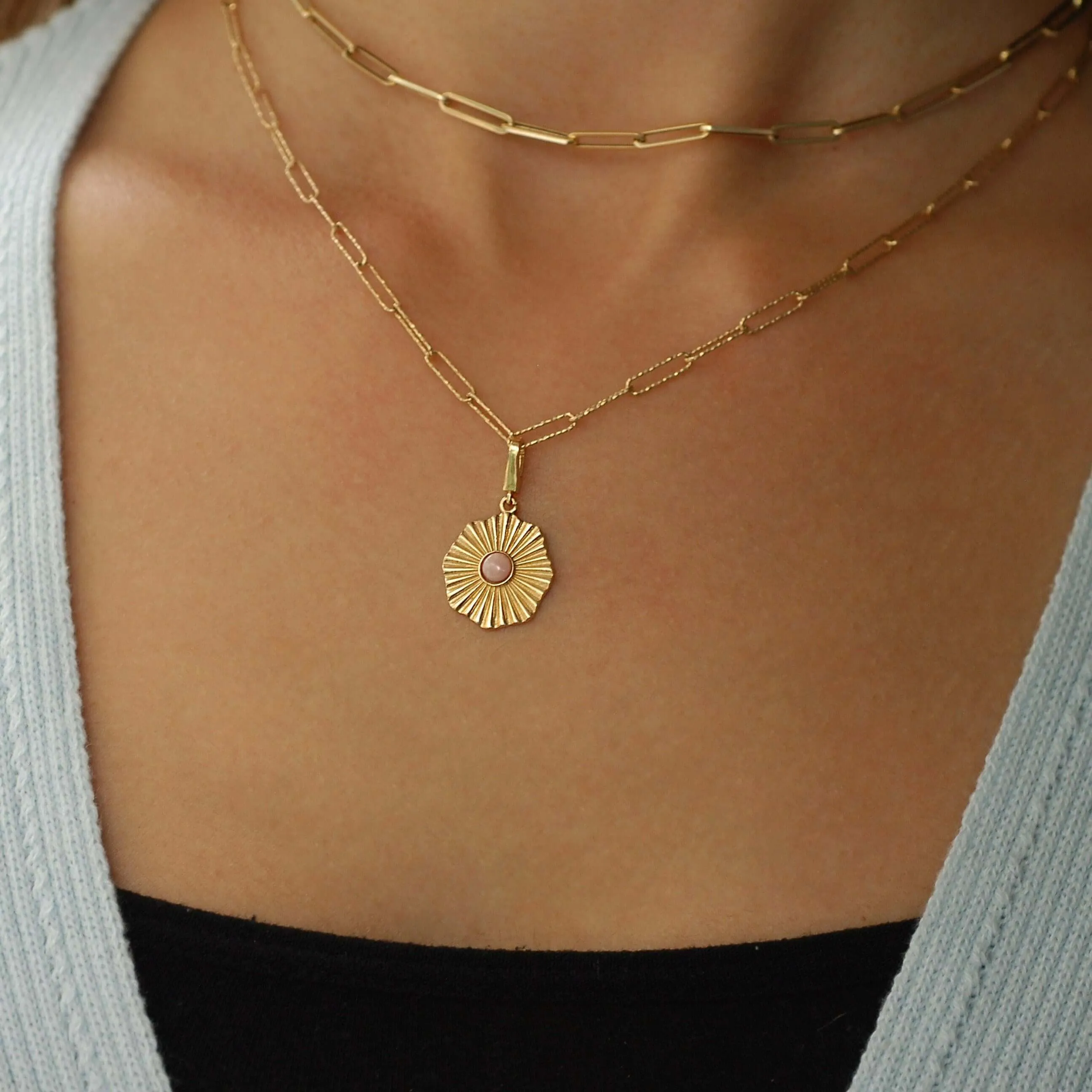 Flower Charm | 14K Solid Gold