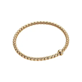 Medium Size FOPE Eka Collection Flexit Bracelet in 18K Yellow Gold