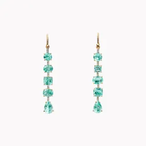 Gemmy Gem Emerald Drop Earrings