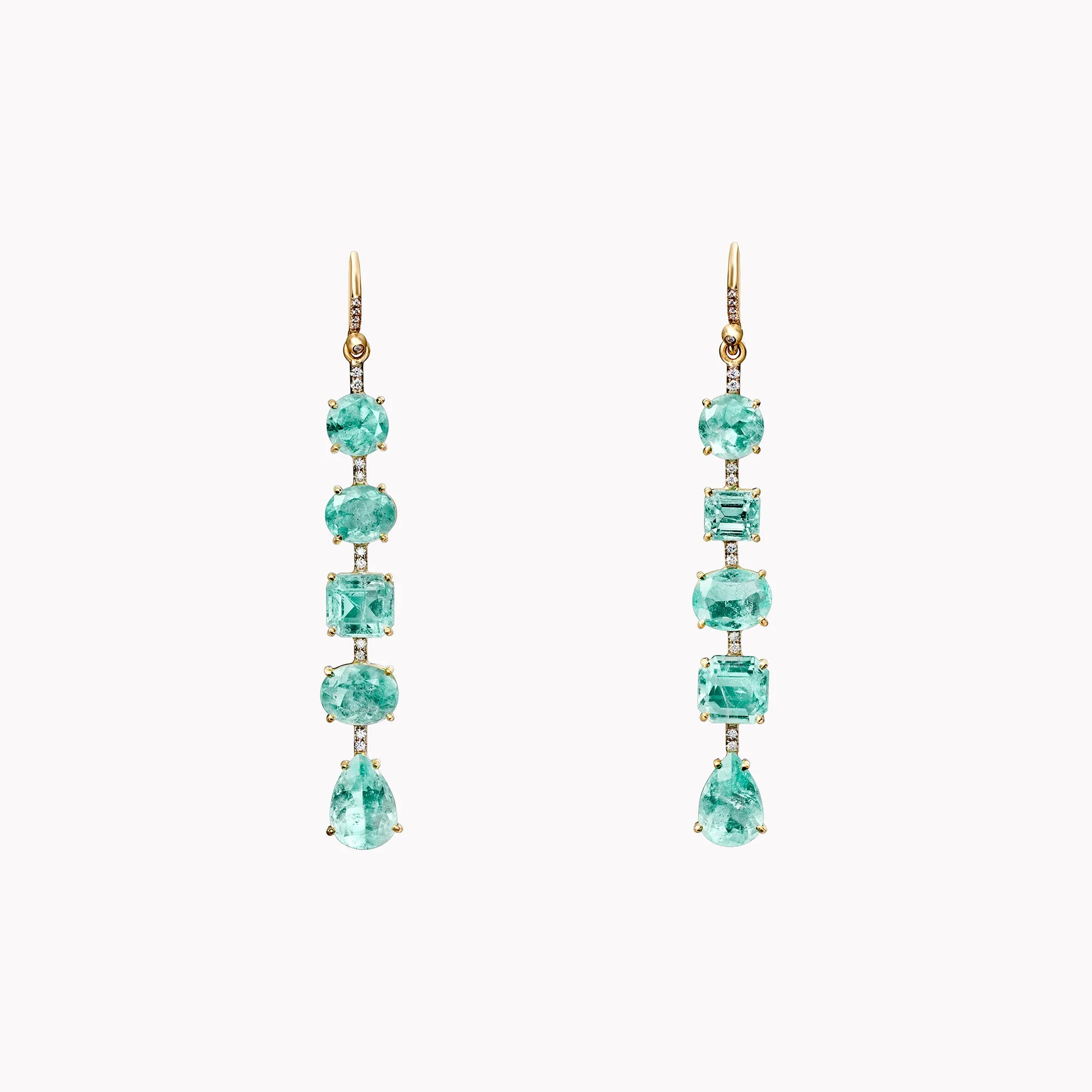 Gemmy Gem Emerald Drop Earrings