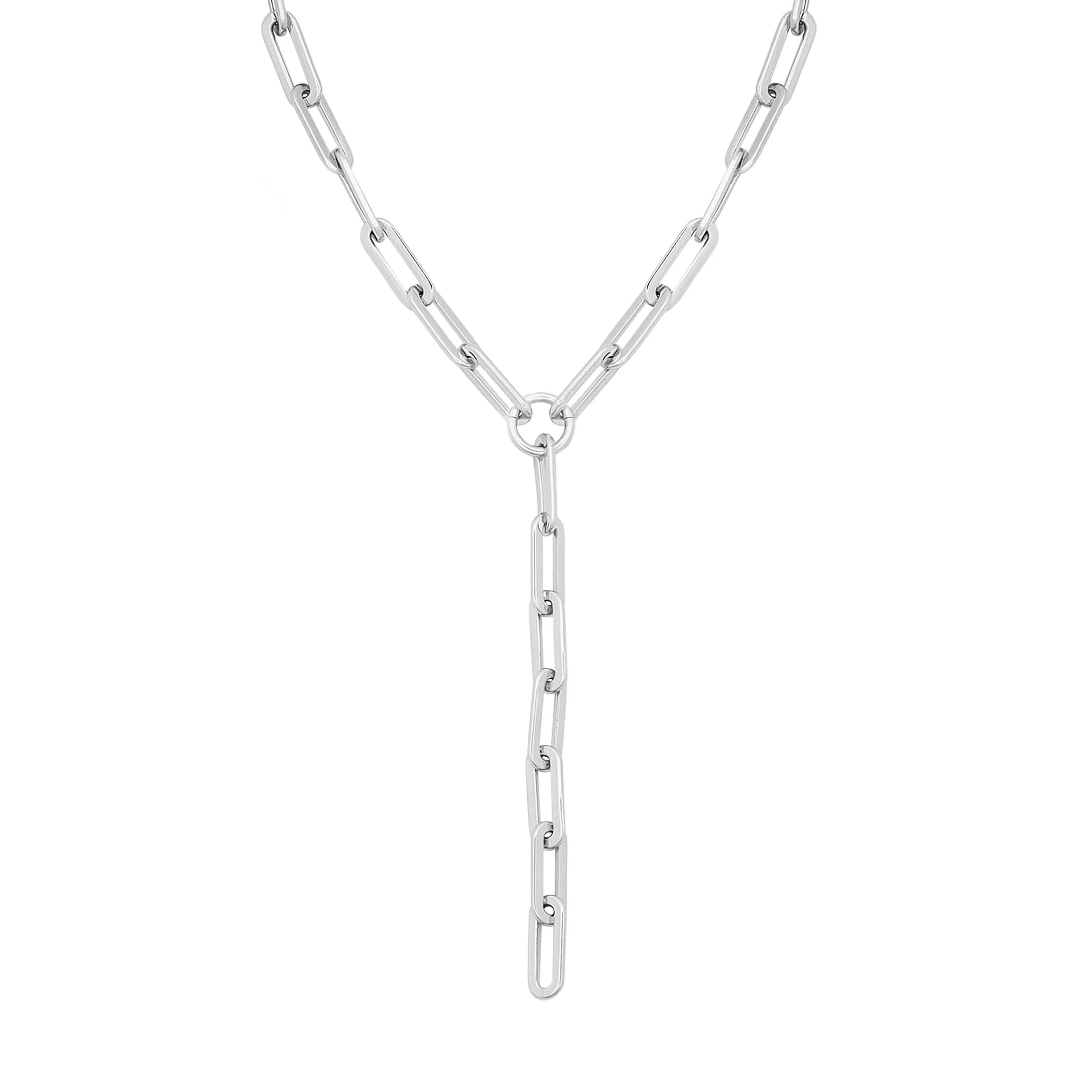 Gisele Xl Paper Clip Chain Lariat