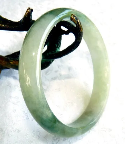 Glowing Heavenly Burmese Jadeite Bangle Bracelet 56 mm (BB2996)