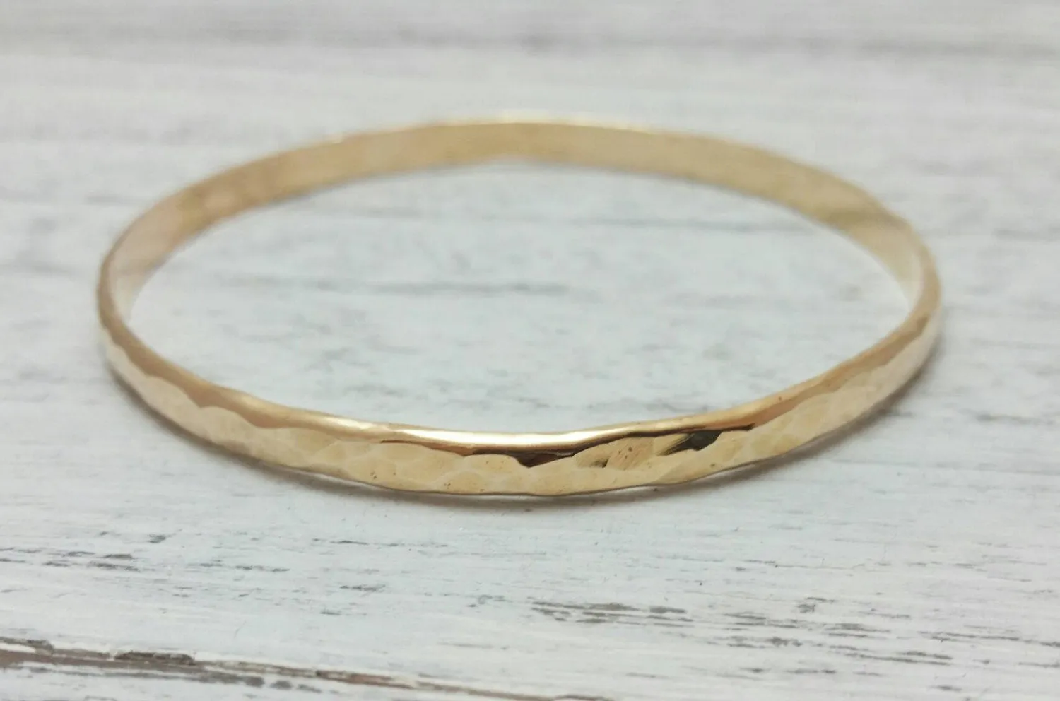 Gold Bangle Stacking Bracelet Gold Filled or 14kt Gold