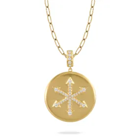 Gold Medallion Charm