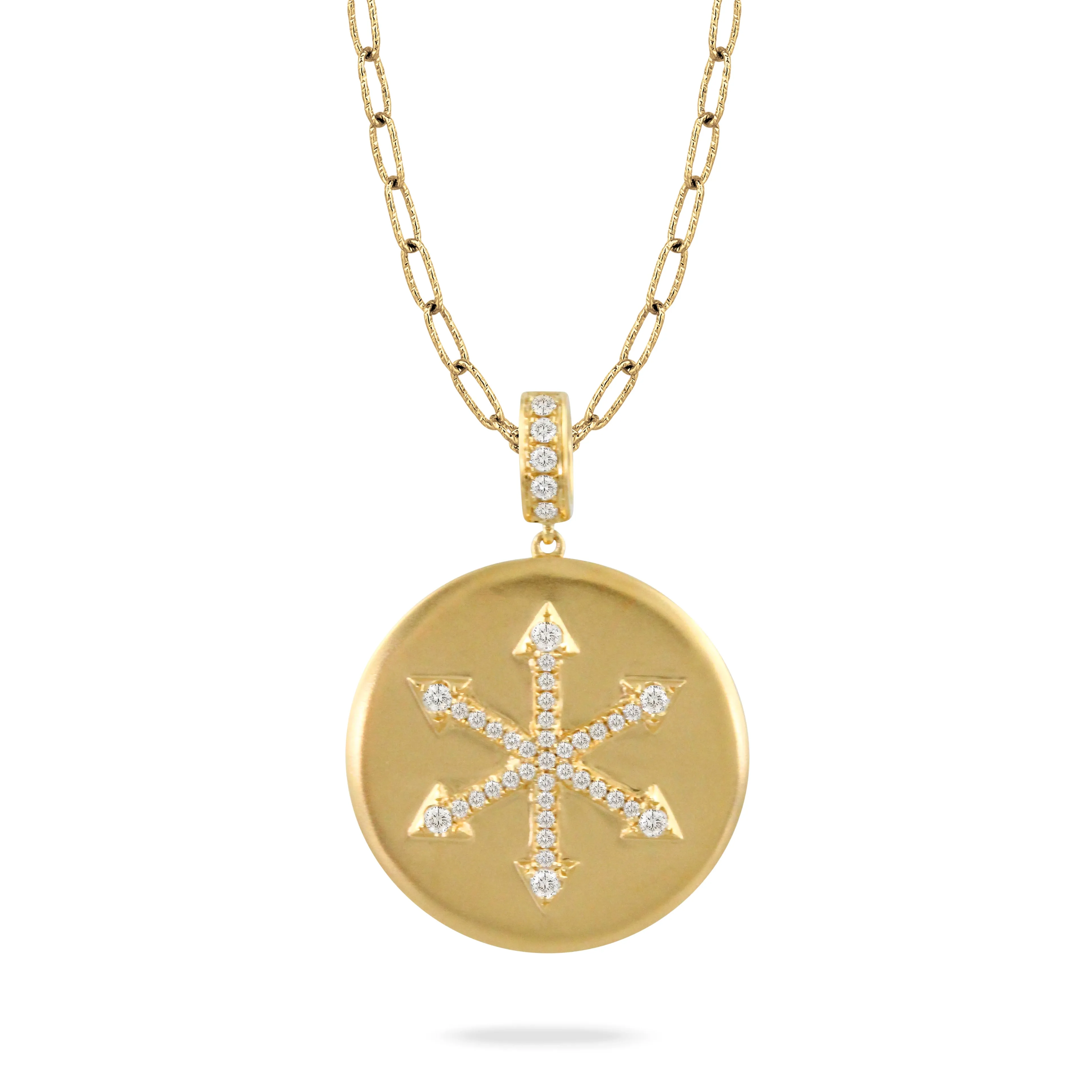 Gold Medallion Charm