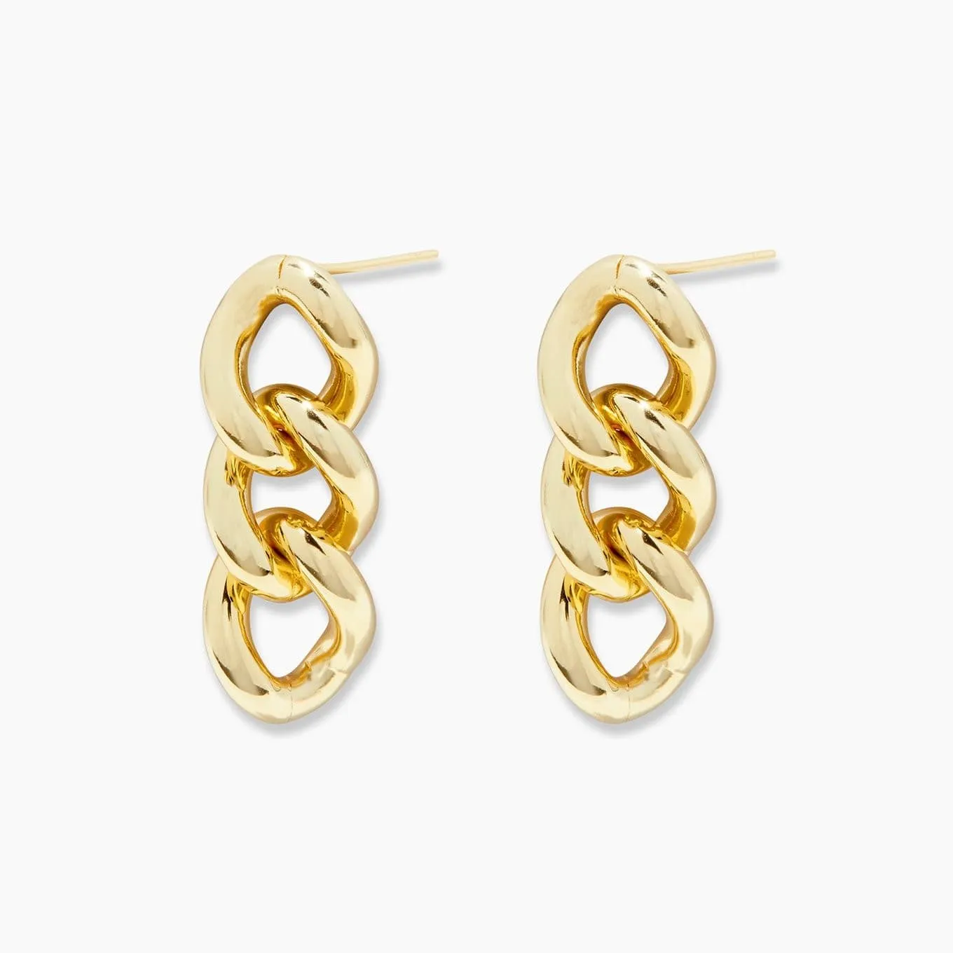 Gorjana Lou Link Earrings (gold)