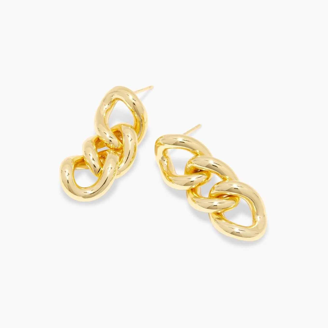 Gorjana Lou Link Earrings (gold)