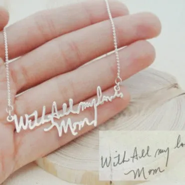 Handwriting Necklace