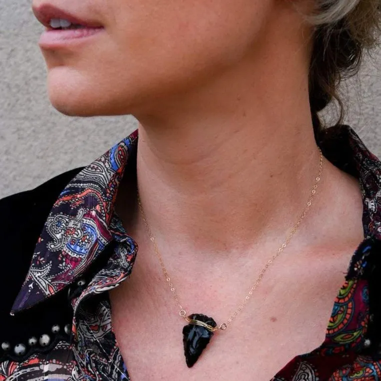 I Am Limitless Obsidian Gemstone Necklace