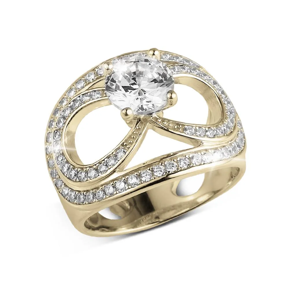 Infinity Solitaire Ring