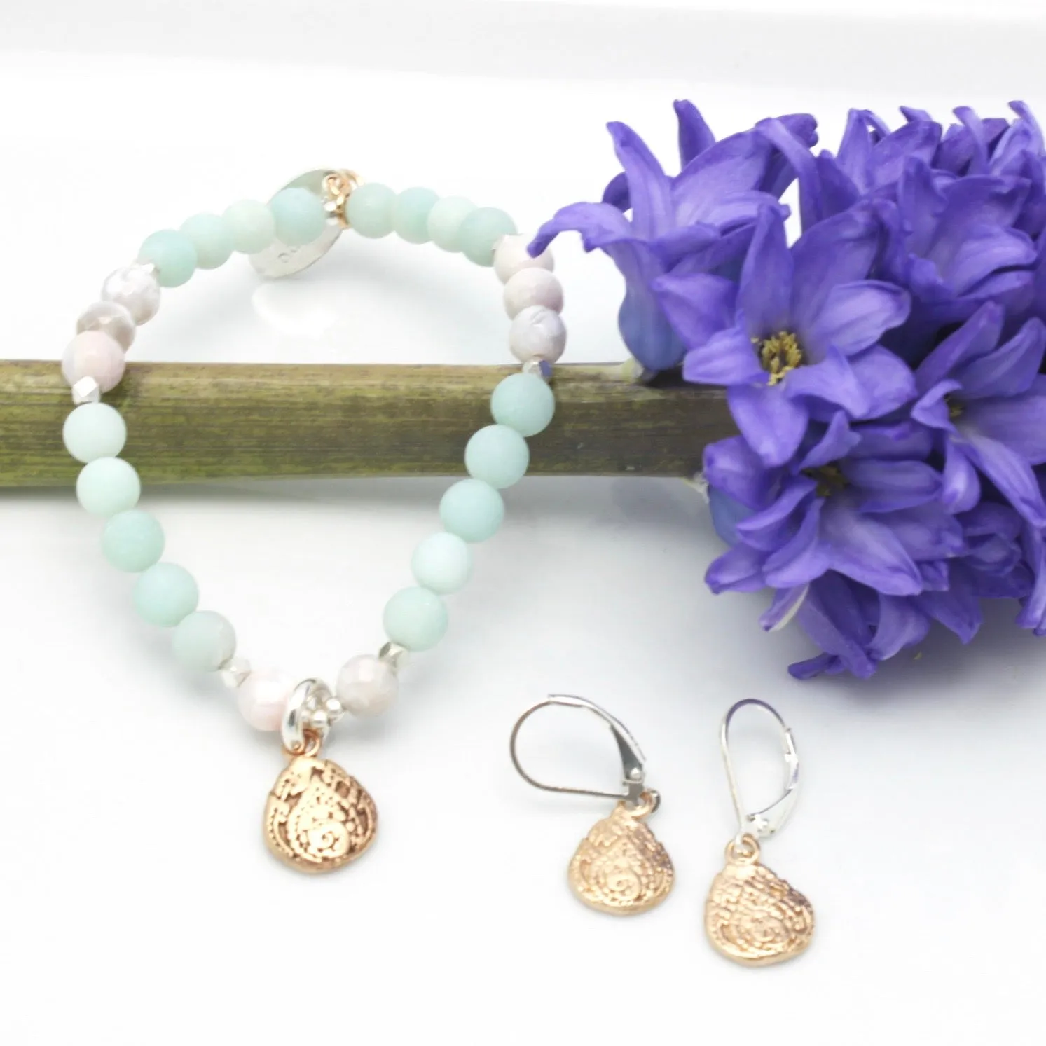 Inner Spirit: Lotus Amazonite Bracelet