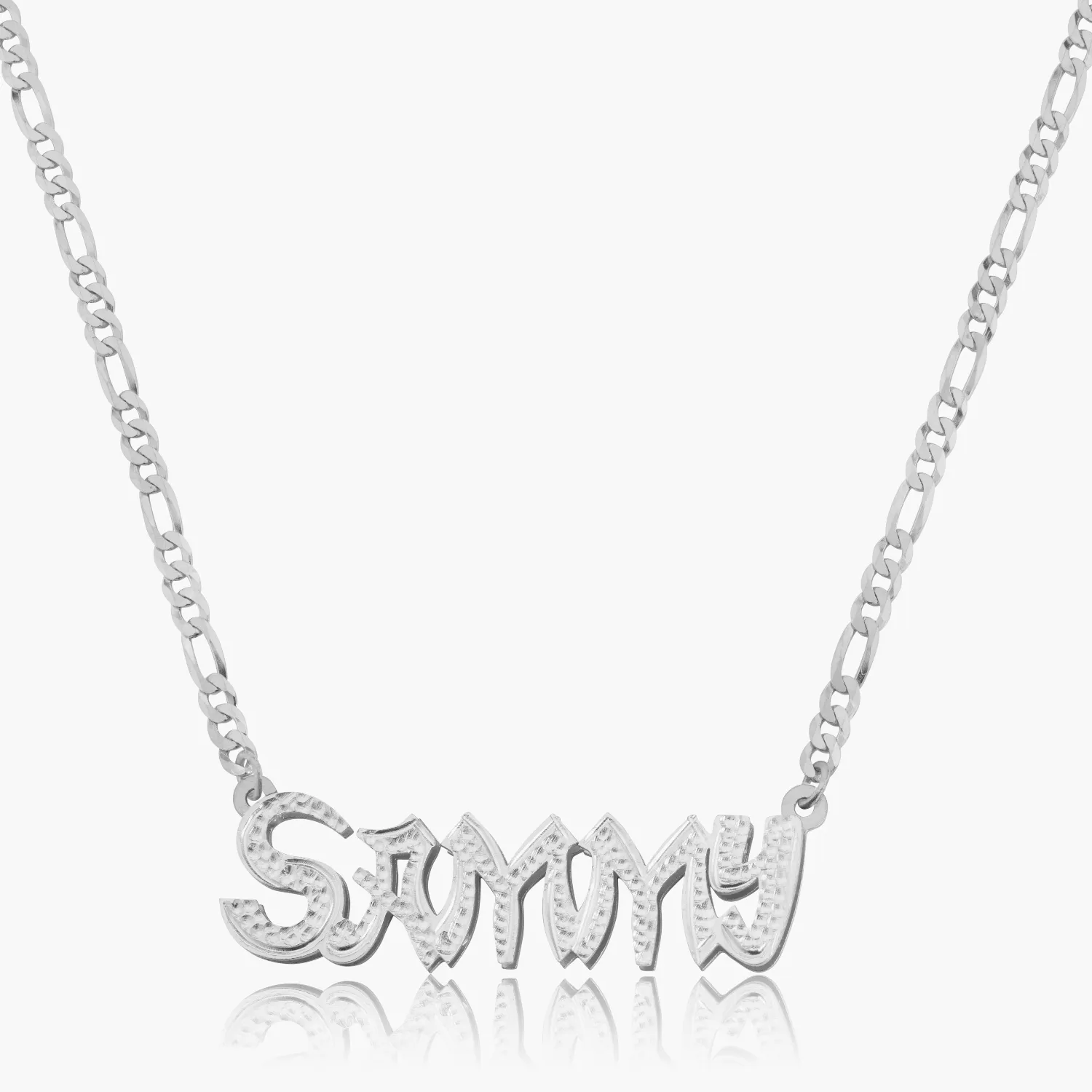 Kid's Double Plated "Take-out" Name Necklace