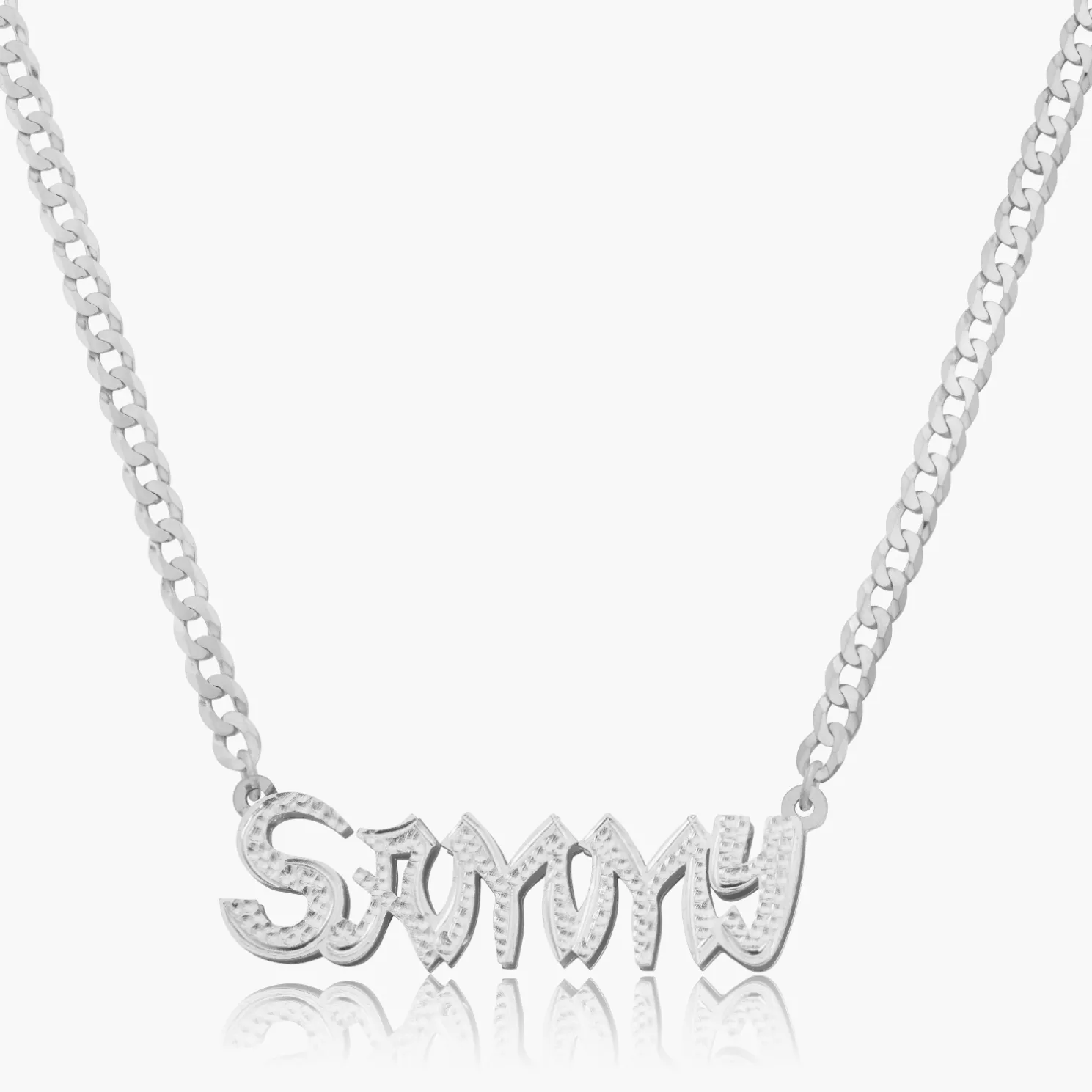 Kid's Double Plated "Take-out" Name Necklace