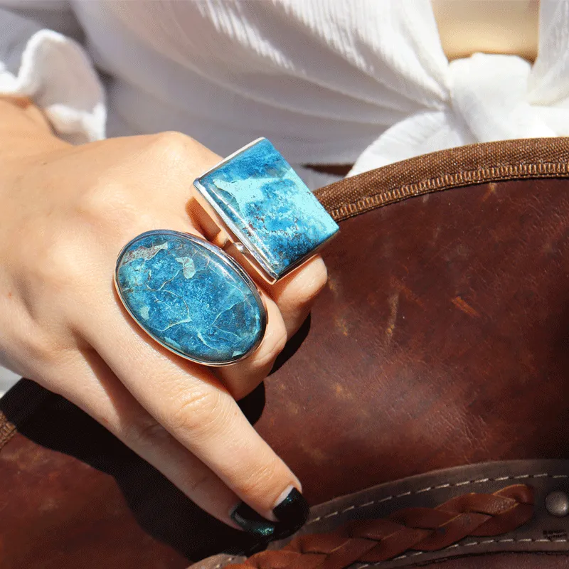 Layla Shattuckite Statement Bohemian Ring