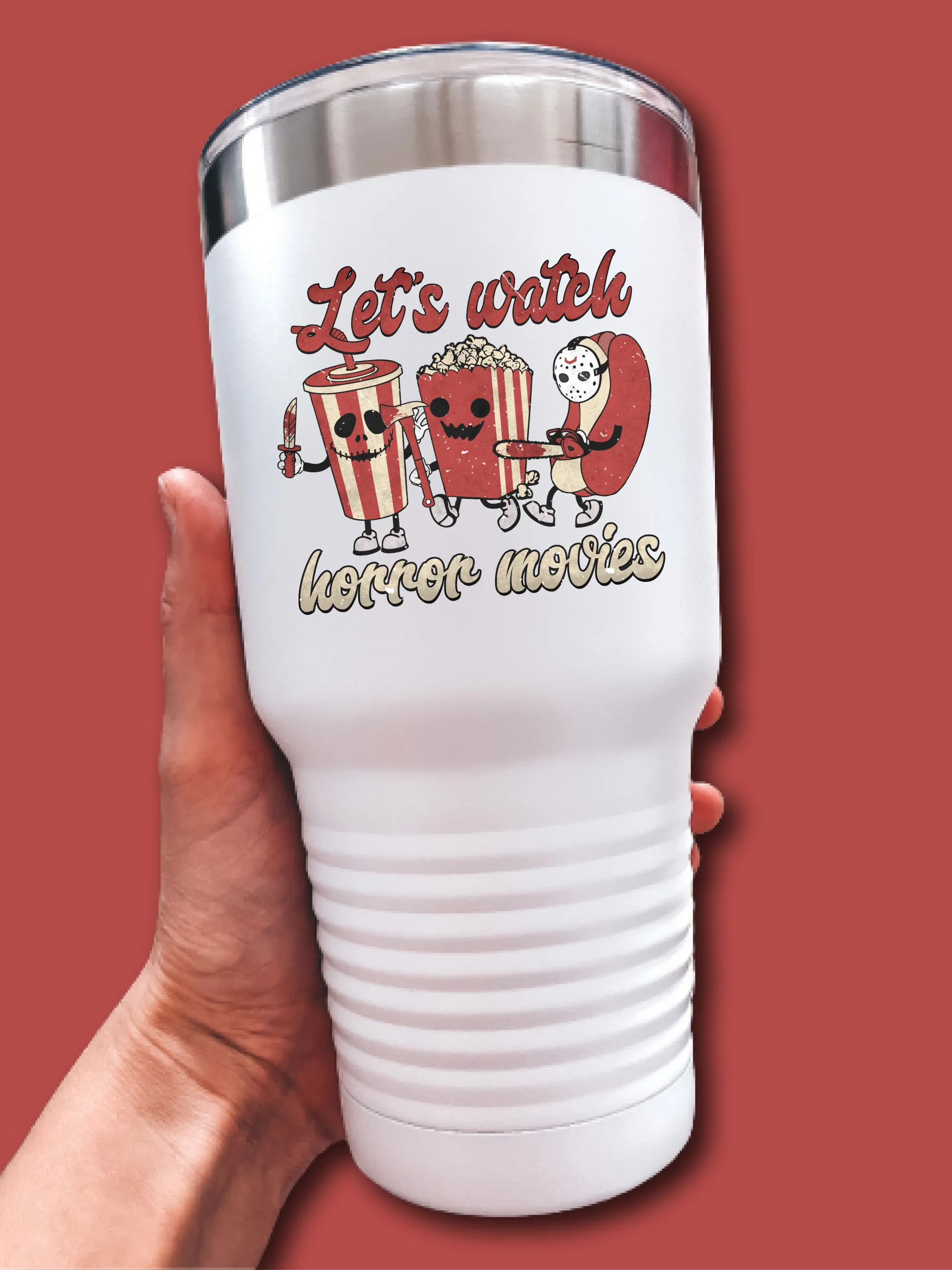 Let's Watch Horror Movies - UV TUMBLER