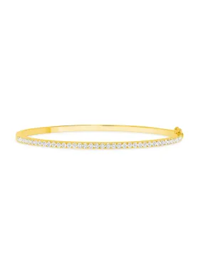 Lily Diamond Bangle 14K